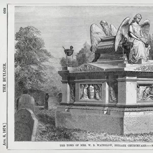 The Tomb of Mrs W B Waterlow, Reigate Churchyard (engraving)