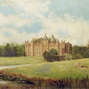 Tong Castle across the Meadows (demolished)