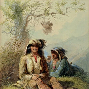 Trappers, 1858 (w / c on paper)