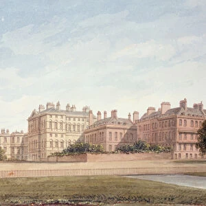 The Treasury and houses in Downing Street from St. Jamess Park (w / c on paper)