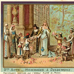 Tributes to Desdemona (chromolitho)