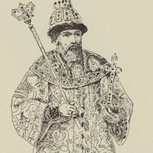 Tsar Alexis Mikhailovitch (engraving)