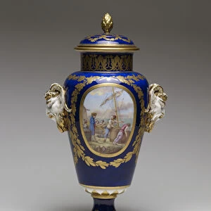 Vase (soft-paste porcelain with paint & gilt)