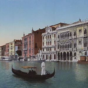 Venezia, Canal Grande, Palazzo Ca d Oro (coloured photo)