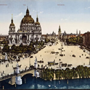 View of Berlin at the turn of the century (oil on canvas)