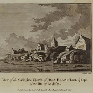View of the Collegiate Church of Holy Head, a Town and Cape of the Isle of Anglesea (engraving)