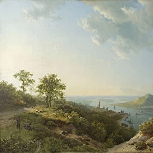 View over Heidelberg, 1837 (oil on canvas)