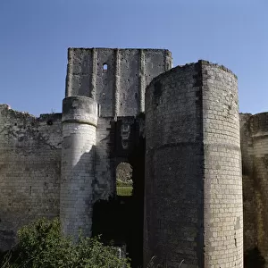 View of the towers of the castle
