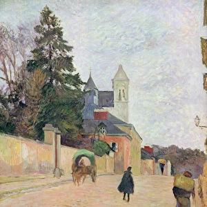 A Village Road, 1884 (oil on canvas)