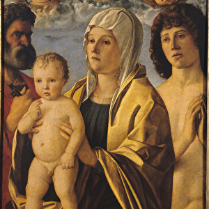 The Virgin and Child with St. Peter and St. Sebastian, c. 1487 (oil on panel)