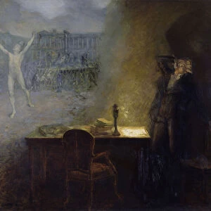 The Vision of Robespierre (oil on canvas)