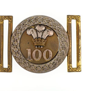 Waistbelt clasp, 100th (or Prince of Waless Royal Canadian) Regiment of Foot, c. 1858 (waistbelt clasp)