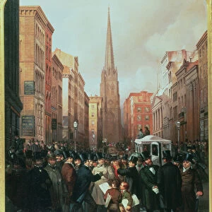 Wall Street, 13th October 1857 (oil on canvas)