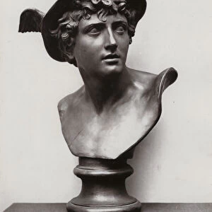 Wedgwood black basalt bust of Mercury designed by John Flaxman, 1782 (autotype)