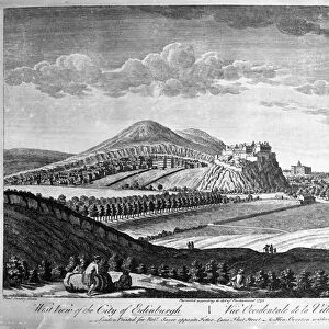West View of the City of Edinburgh, 1753 (engraving)