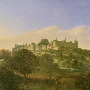 Windsor Castle from the South (oil on canvas)