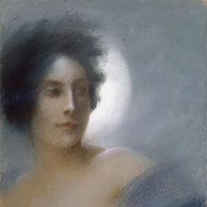 Woman with a Crescent Moon or, The Eclipse, 1888 (pastel on paper)