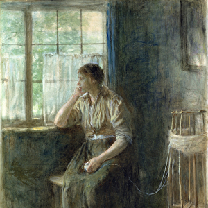 Woman at the Window (w / c on cardboard)