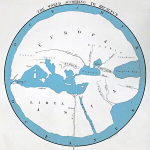 The world according to Hecataeus, published by John Murray (colour litho)