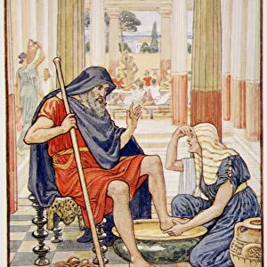 Yea, verily, thou art Odysseus, illustration from The Story of Greece