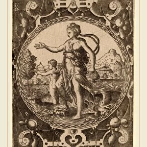 Abraham de Bruyn (Flemish, 1540-1587), Venus, engraving