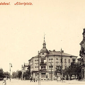 Albertplatz Radebeul Advertising columns 1914