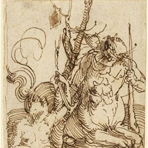 Albrecht DaOErer (German, 1471 - 1528), The Centaur Family, 1505, pen and brown ink