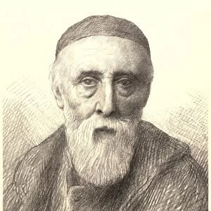 Alphonse Legros (French, 1837 - 1911). Portrait of G. F. Watts. Lithograph