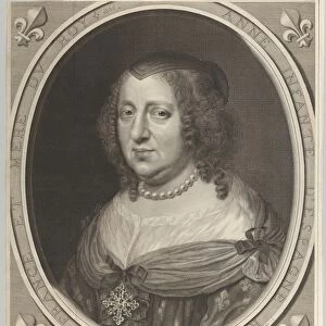 Anne Austria 1666 Engraving third state three