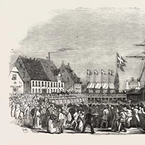 Arrival of the King of Denmark at Flensburg, 1854