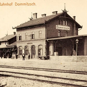 Bahnhof Dommitzsch 1912 Landkreis Nordsachsen
