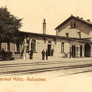 Bahnhof Miltitz-Roitzschen 1903 Landkreis MeiBen