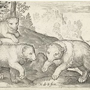Three Bears, Nicolaes de Bruyn, 1594