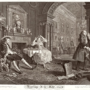 Bernard Baron after William Hogarth (French, 1696 - 1762), Marriage a la Mode: pl