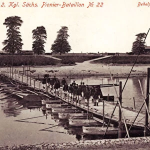 Bridges Riesa Temporary bridges 2. Koniglich Sachsisches Pionier-Bataillon Nr