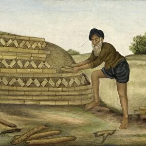 Castes and tribes of India, A brickmaker. Tashrih al-aqvam, an account of origins
