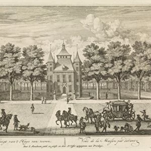Castle Heemstede, Square and stables, Sight from Starrenbos, The Netherlands, Isaac