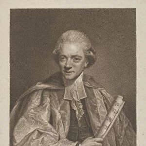 Charles Burney April 1 1784 Etching stipple engraving