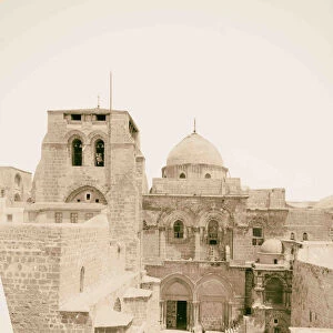 Church Holy Sepulchre surroundings 1900 Jerusalem
