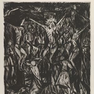 Crucifixion II 1918 Drypoint Sheet 26 1 / 8 21