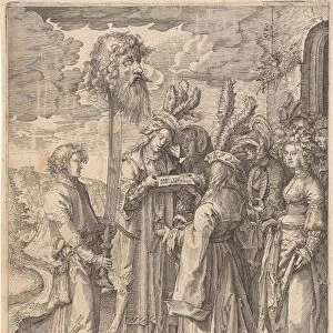 David with the Head of Goliath, Pieter Serwouters, Cornelis Danckerts, 1601 - 1657