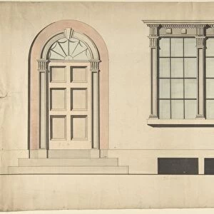 Design Exterior Doorway Window first half 19th century