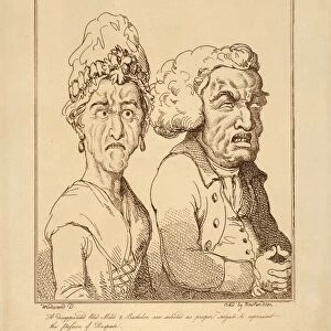 Drawings Prints, Print, Despair, Le Brun Travested, Caricatures Passions, Publisher
