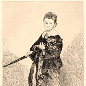 Edouard Manet (French, 1832 - 1883). Child with a Sword Turned to the Left (L Enfant