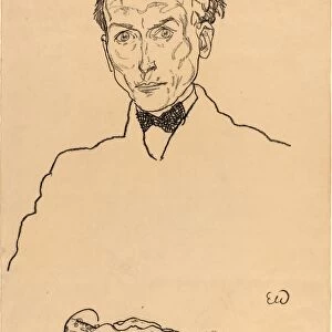Egon Schiele, Dr. Ernst Wagner, Austrian, 1890 - 1918, 1918, black crayon on wove paper