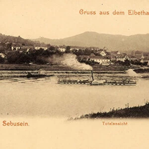Elbe Usti nad Labem Austria ship 1893