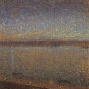 EugA┼íne Jansson Night Majnatt painting 1895 Oil
