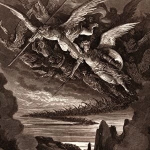 The Fallen Angels on the Wing, by Gustave Dore