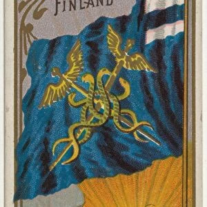 Finland Flags Nations Series 2 N10 Allen & Ginter Cigarettes Brands