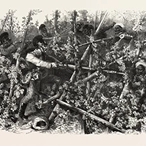 Franco-Prussian War: Fight between the Bavarian Infantry, the Turcos and the Zouaves